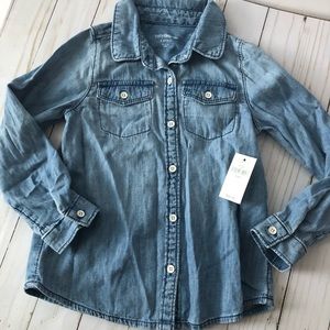 GAP KIDS denim button down shirt